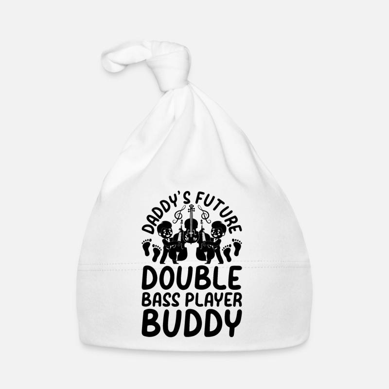 Daddy's Future Double Bass Player Buddy - Double B Baby Bio-Mütze