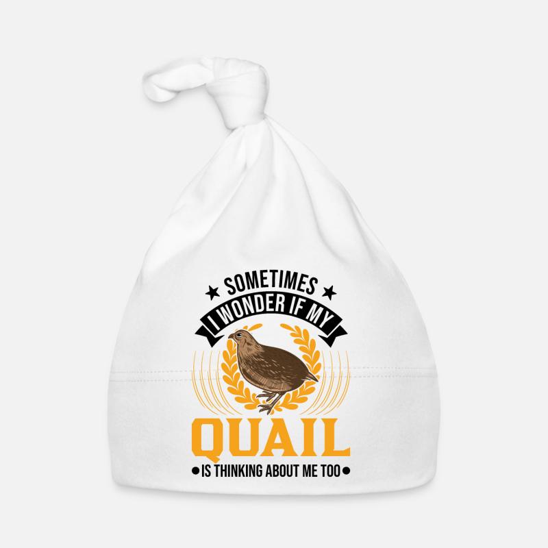 Warning quail quail breeding quail breeder Organic Baby Cap