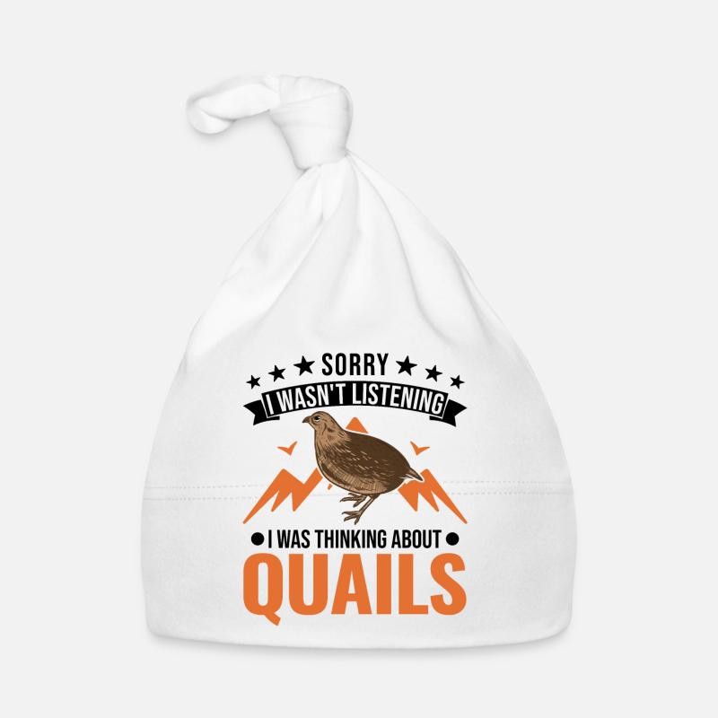 Warning quail quail breeding quail breeder Organic Baby Cap