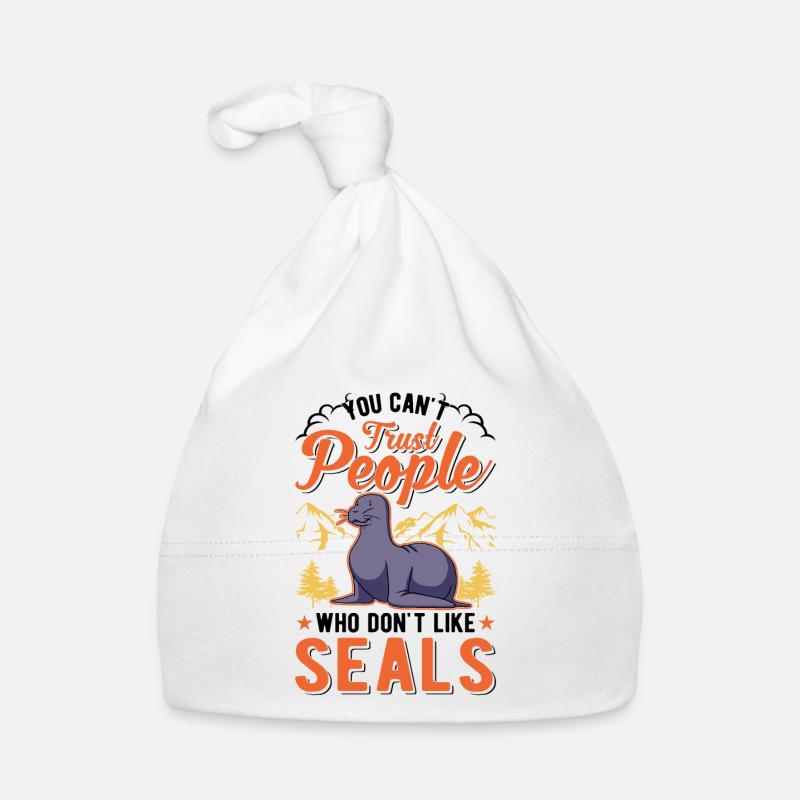 Robbe Geschenk Seelöwe Seehund Sea Lion Baby Bio-Mütze