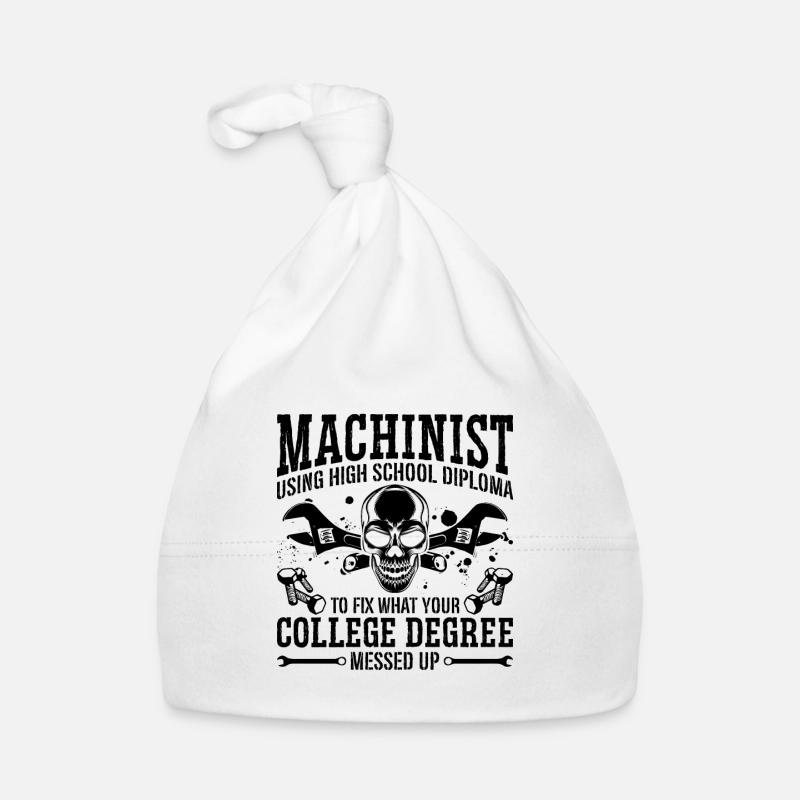 Machinist Using High School Diploma Cnc Machinist Organic Baby Cap