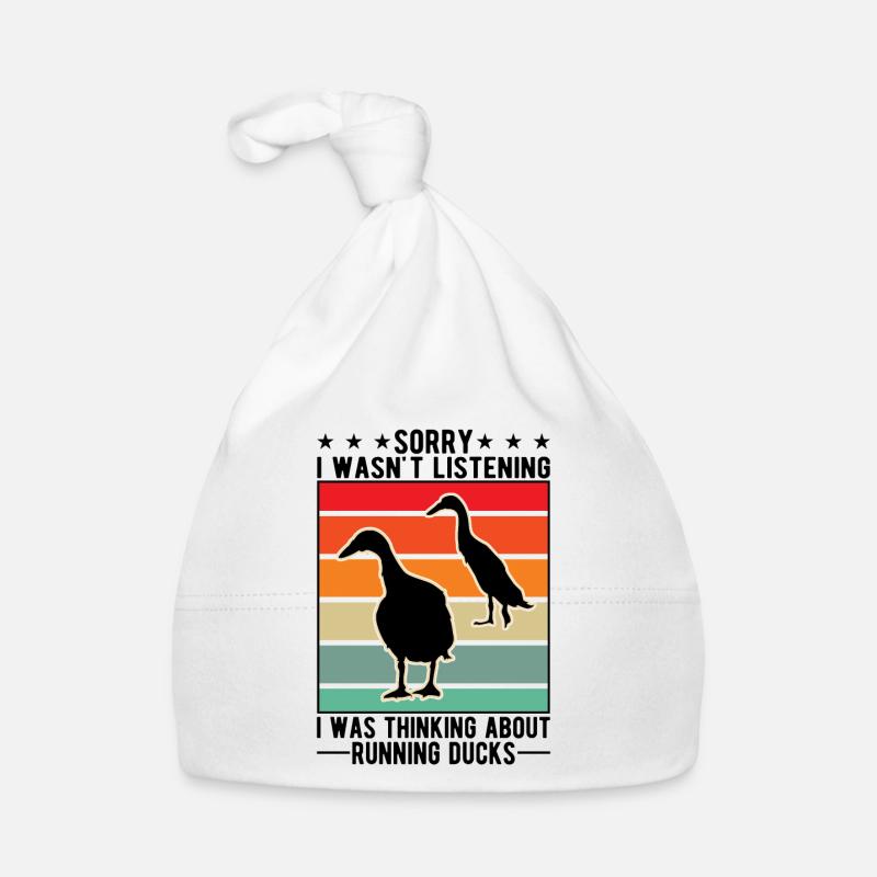 Indian Running Duck Bouteille cadeau Canard Canard Bonnet bio Bébé