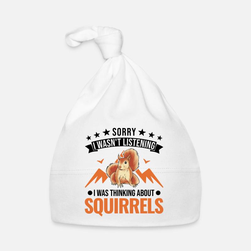 Eichhörnchen Geschenk Grauhörnchen Squirrel Baby Bio-Mütze