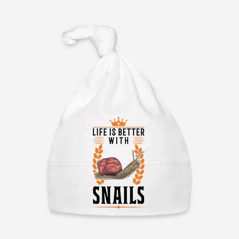 Das Leben ist besser mit einer Schnecke Baby Bio-Mütze