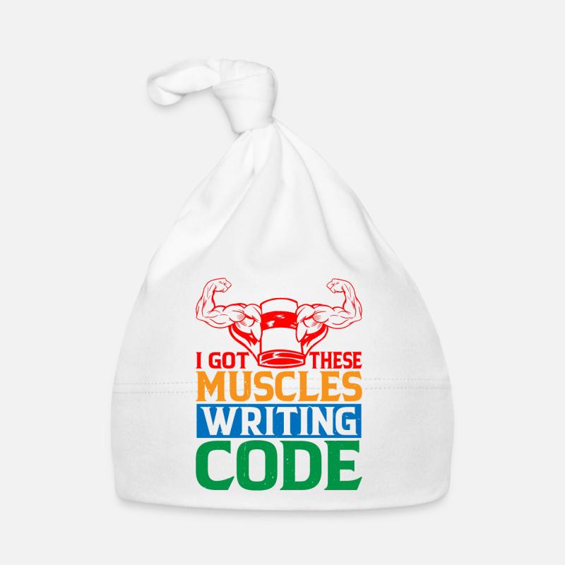 I Got These Muscles Writing Code 6 Baby Bio-Mütze