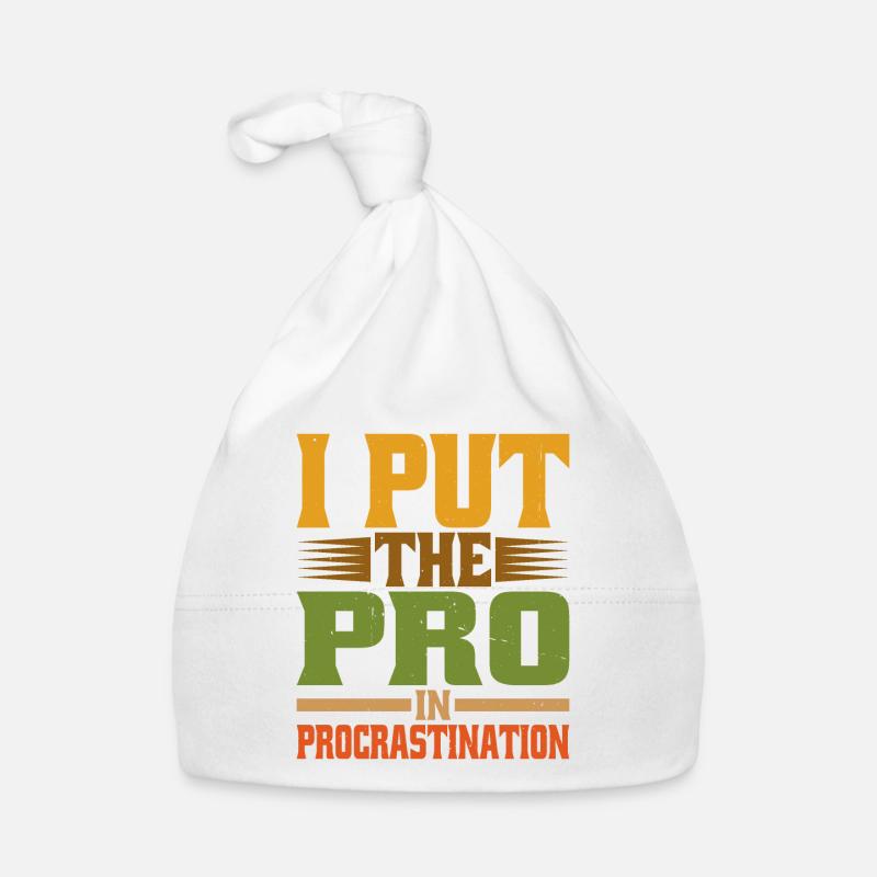 I Put The Pro In Procrastination 20 Baby Bio-Mütze