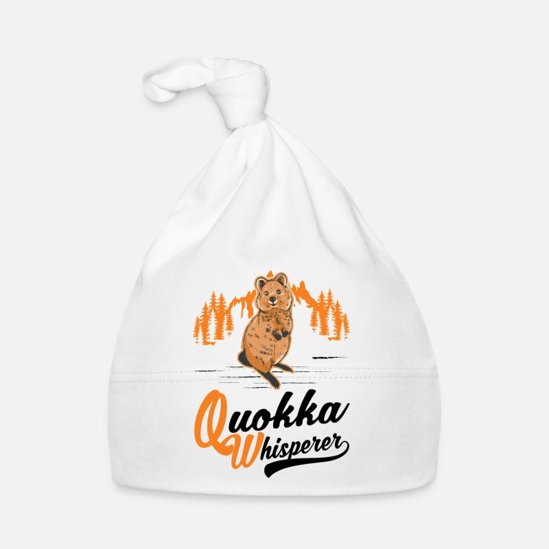 Quokka Whisperer Short-tailed Kangaroo Organic Baby Cap