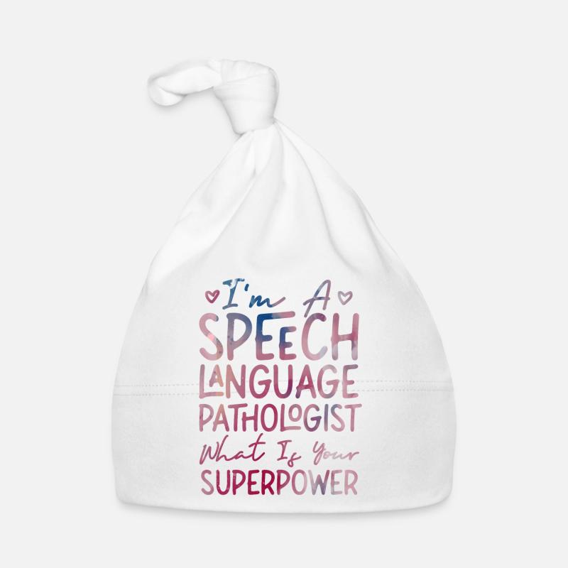 Speech Therapist Therapy Assistant Organic Baby Cap