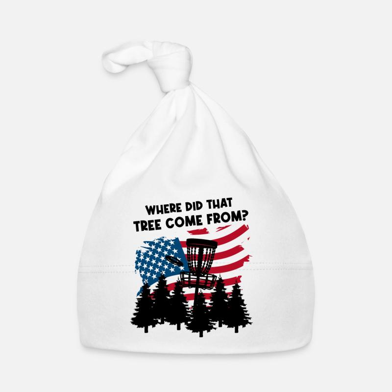 Lustiger Discgolf-Spruch Baby Bio-Mütze