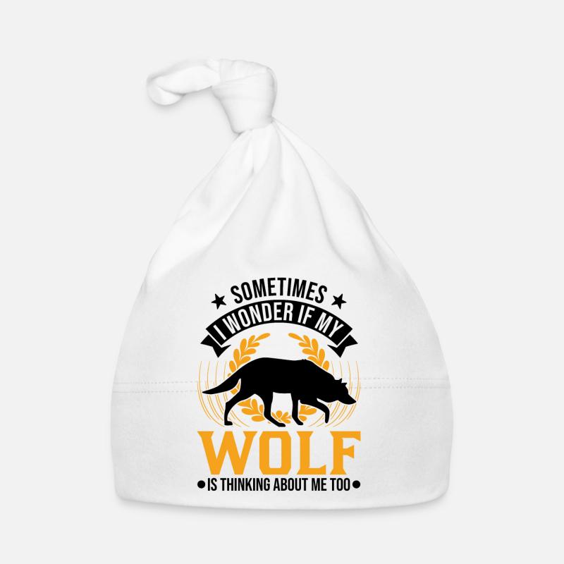 Wolf Lover Gift Wolf Pack Organic Baby Cap