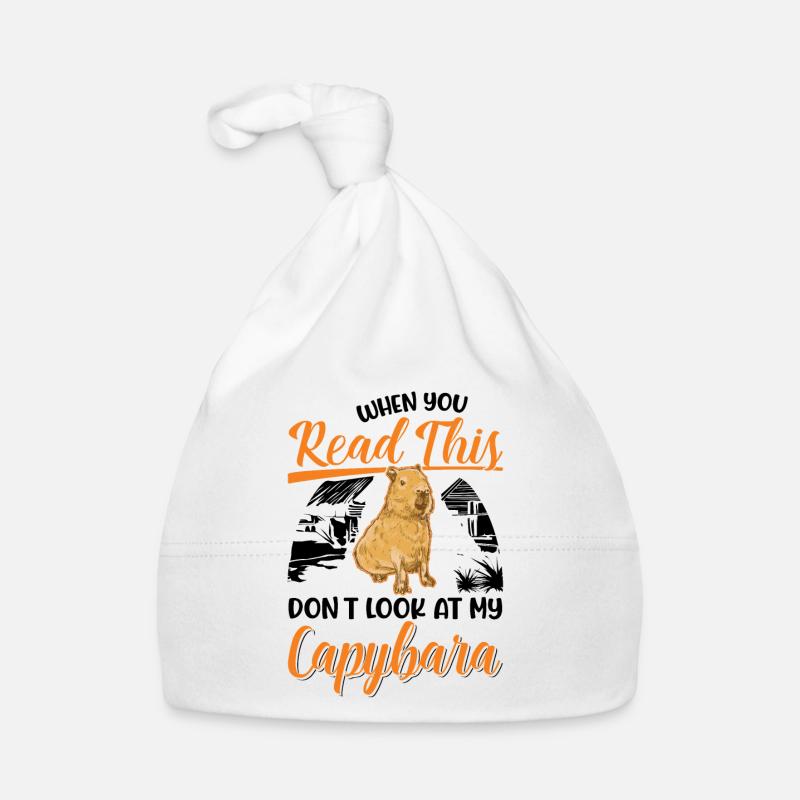 Capybara Cadeau Capibara capybara Bonnet bio Bébé