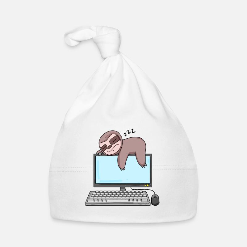 Cadeau de programmeur de nerd informatique Bonnet bio Bébé