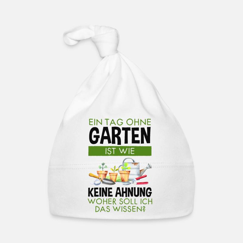 Garten Lustiger Spruch Hobby Gärtner Geschenkidee Baby Bio-Mütze