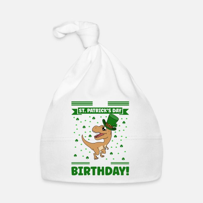 Dinosaurier St. Patrick's Day Dino Baby Bio-Mütze