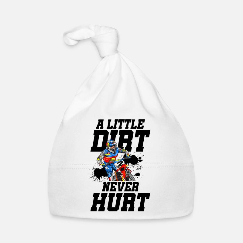 A Little Dirt Never Hurt Motocross Motorcycle Dirt Baby Bio-Mütze