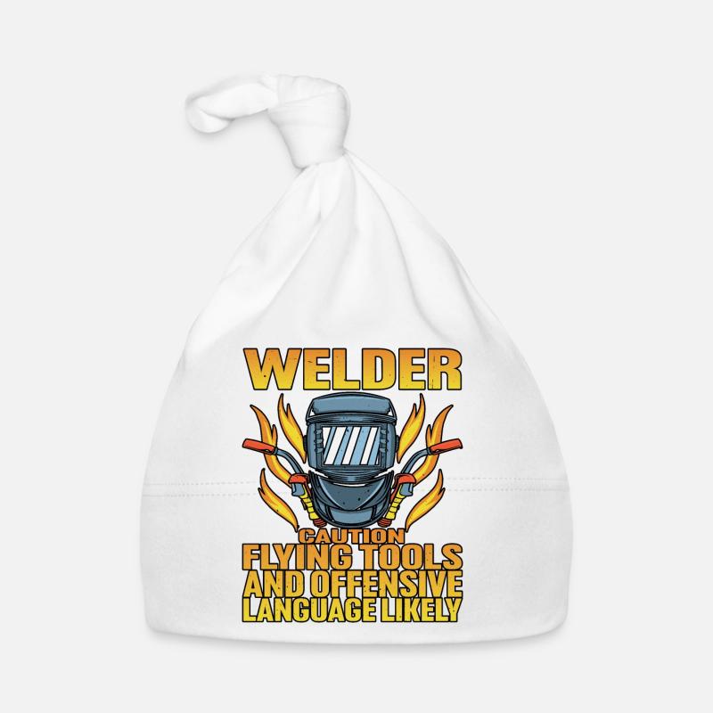 Welder, Flying Tools And Offensive Language Baby Bio-Mütze