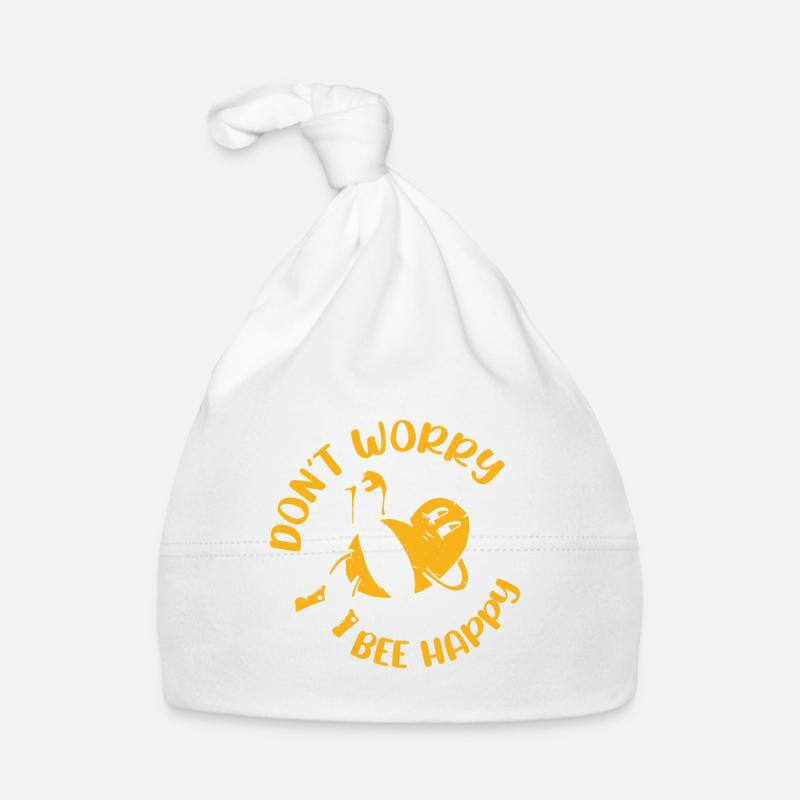 Don't Worry Bee Happy 40 Organic Baby Cap