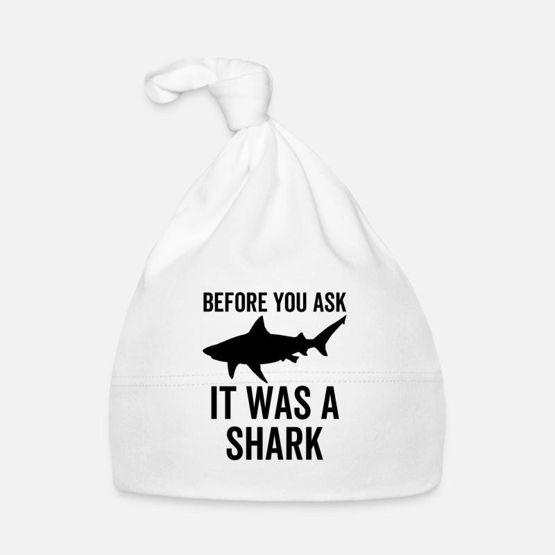 Before You Ask It Was a Shark Organic Baby Cap