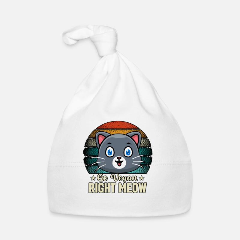 Go vegan right meow Organic Baby Cap
