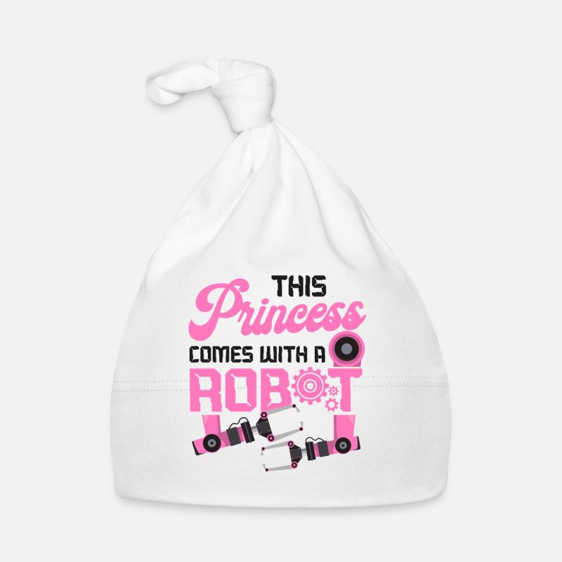 Robot Robotics Engineer Female Organic Baby Cap