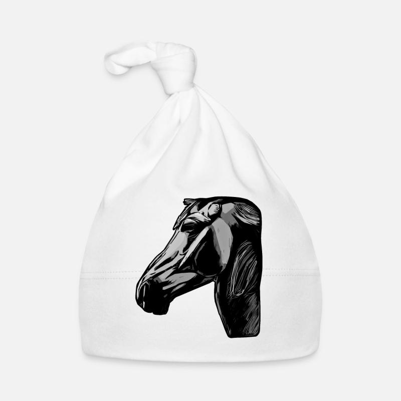 Motif d’animal de cheval Bonnet bio Bébé