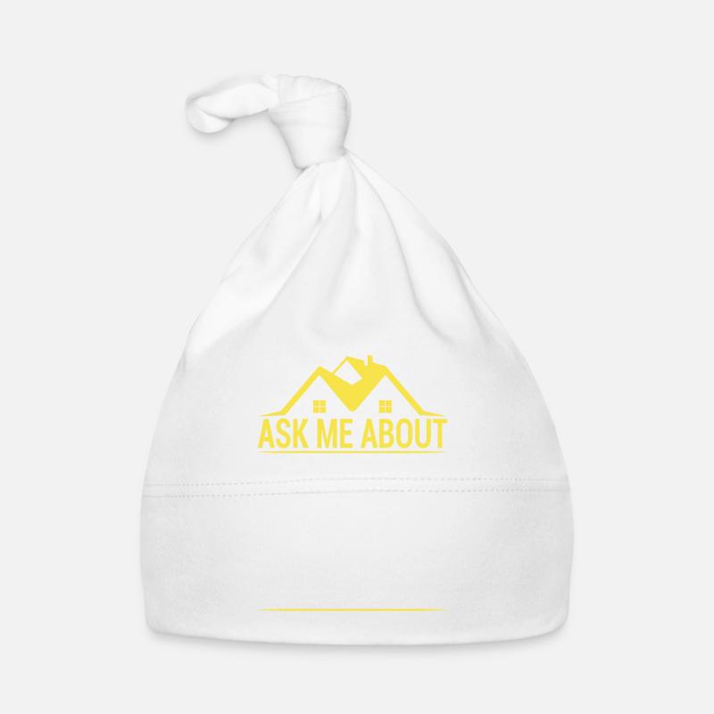 Posez-moi des questions sur l’immobilier Drôle de jeu de mots Immo Bonnet bio Bébé