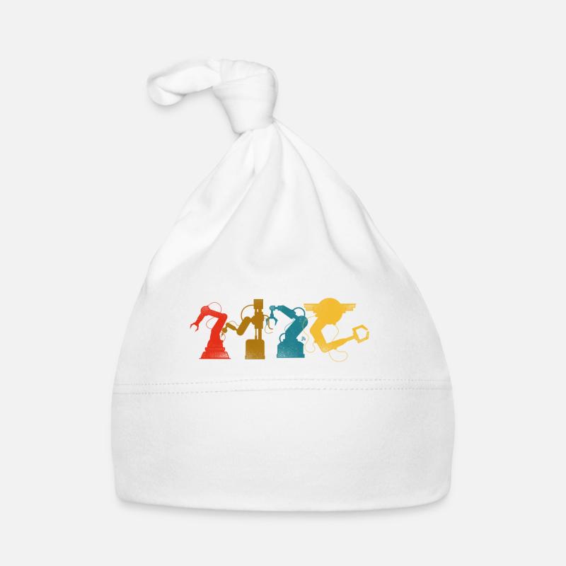 Robot Robotics Engineer Retro Baby Bio-Mütze