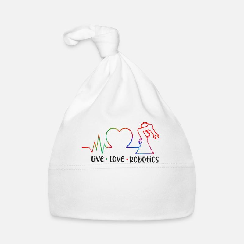 Robot Robotics Engineer Tie Dye Organic Baby Cap