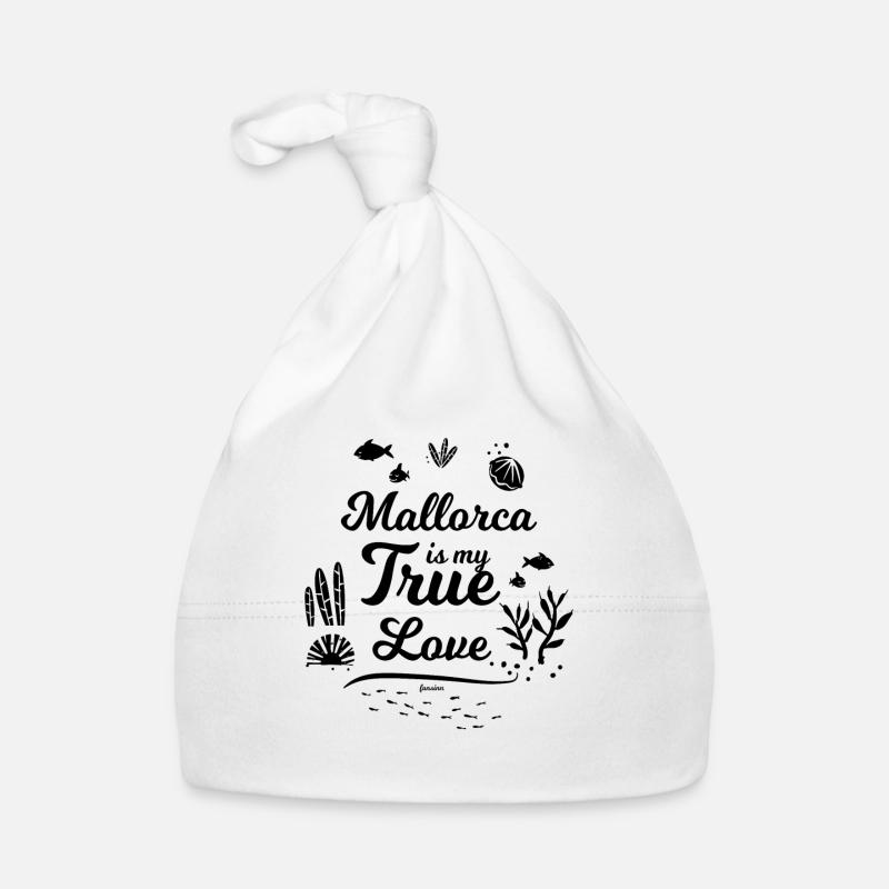 Mallorca Love funny saying Organic Baby Cap