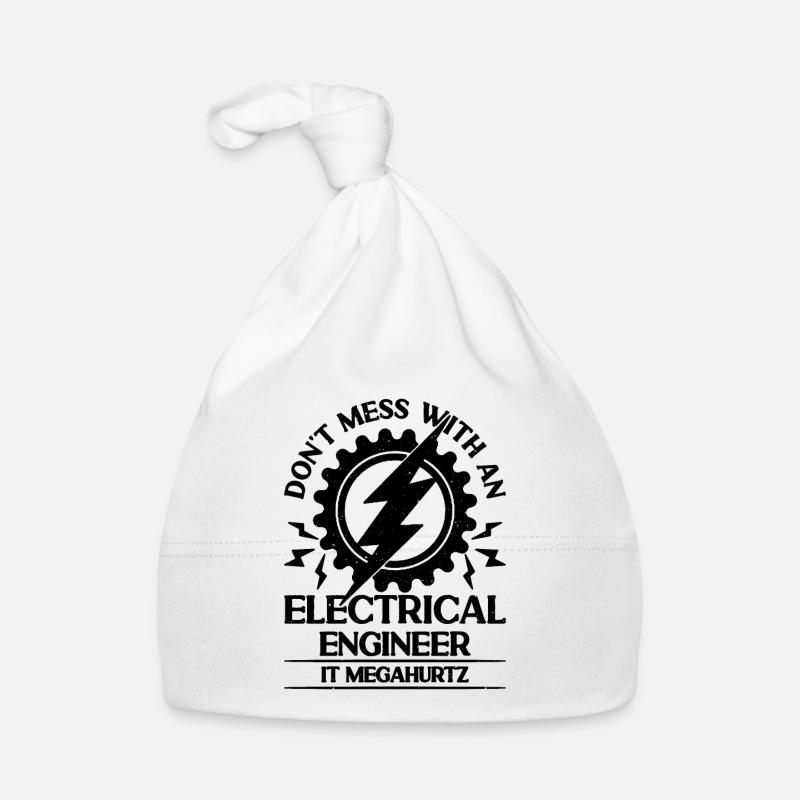 Don't Mess With Electronics Electrical Engineer Organic Baby Cap