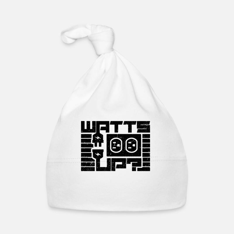 Watts Up Electricity Lineman Electrical Engineer Organic Baby Cap