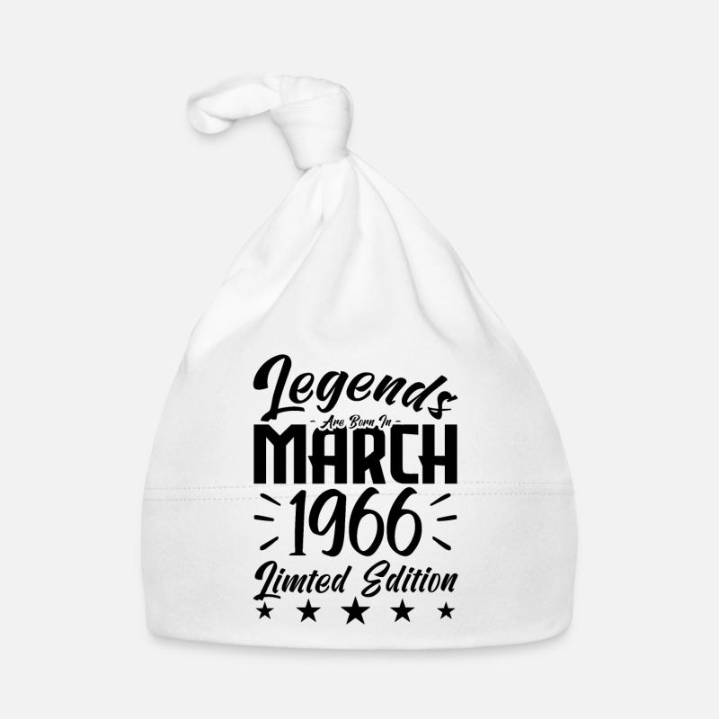 Naissance En Mars 1966. Cadeau d'anniversaire mars Bonnet bio Bébé