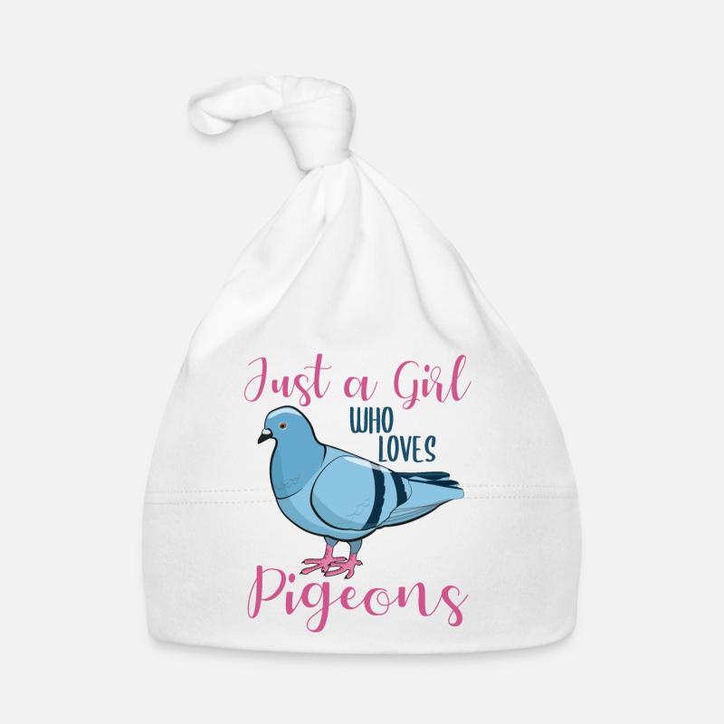 Taube Taubenliebhaber Spruch Geschenk Mädchen Baby Bio-Mütze