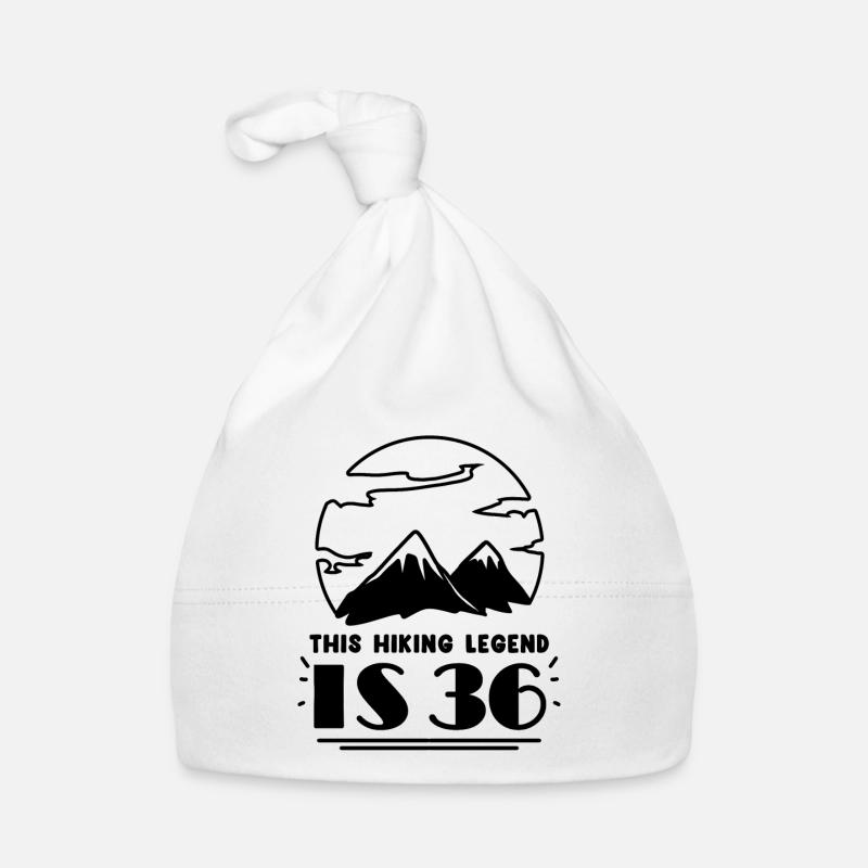 Mountain Wanderer 36th Birthday 36 Years Old Gift Organic Baby Cap