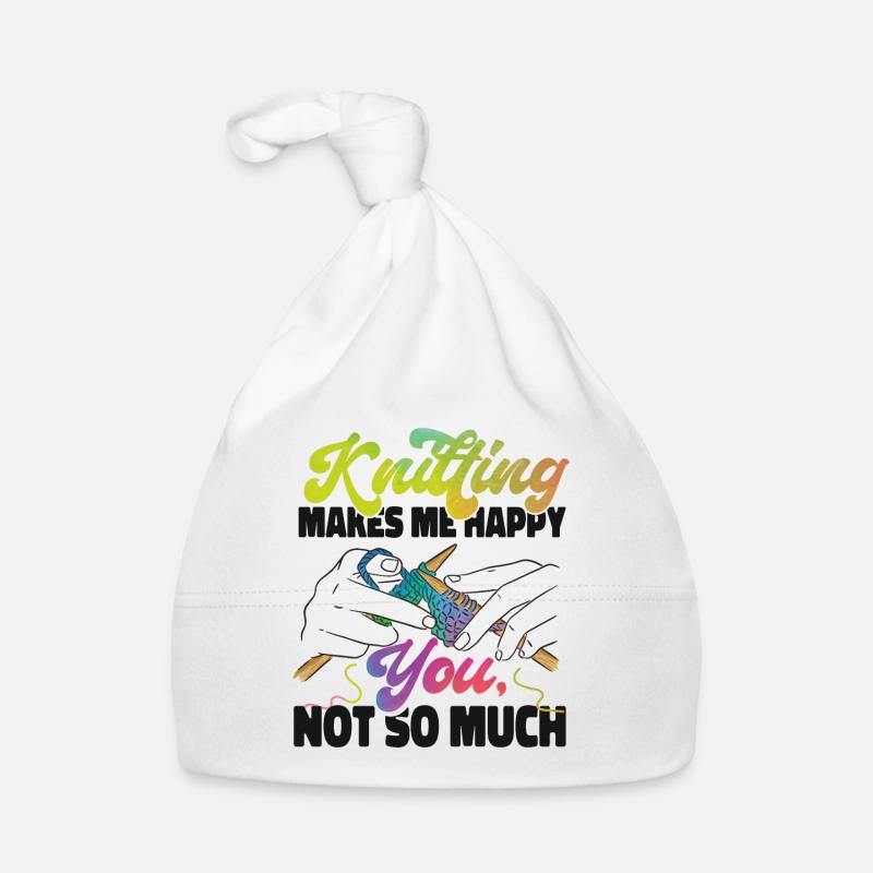 Knitting Knitter Knitting Makes Me Baby Bio-Mütze