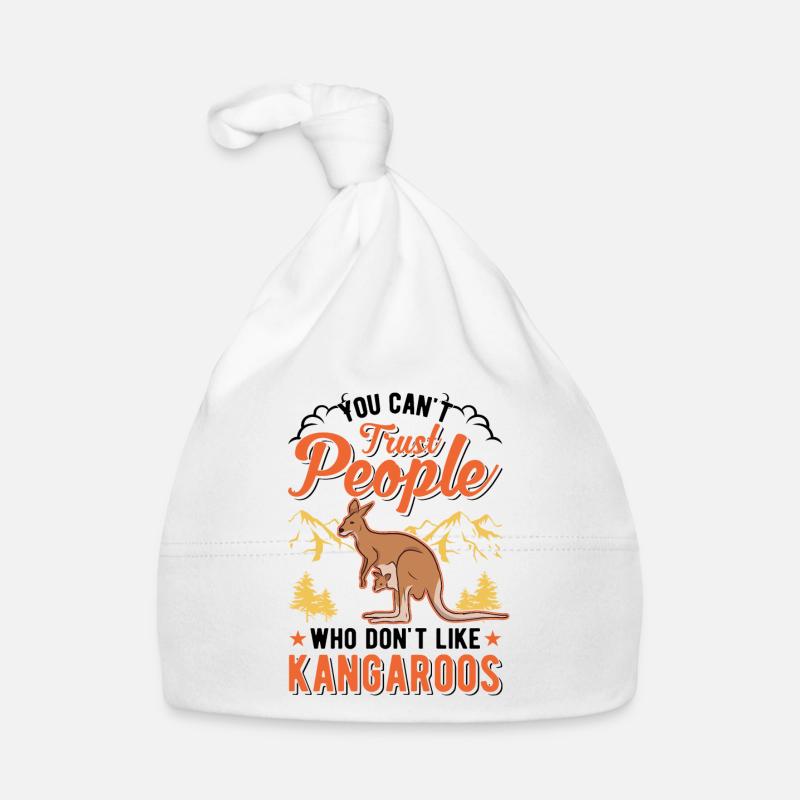 Kangaroo Australia Australian Kangaroo Organic Baby Cap