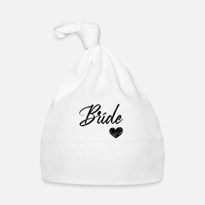 White Bride, Fiancée, Wedding, Organic Baby Cap