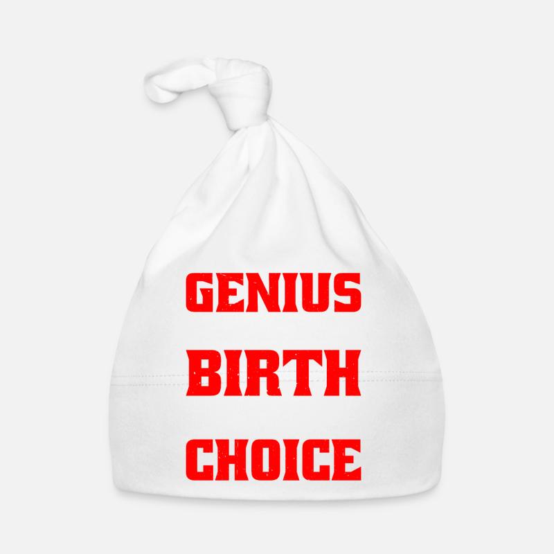 Genius By Birth Slacker By Choice 16 Baby Bio-Mütze
