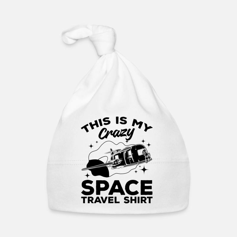 C’est ma folle chemise de voyage spatiale Space Explorat Bonnet bio Bébé