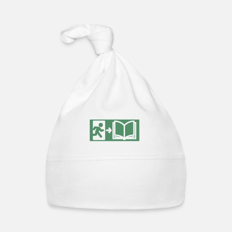 books reading library bookworm book Organic Baby Cap