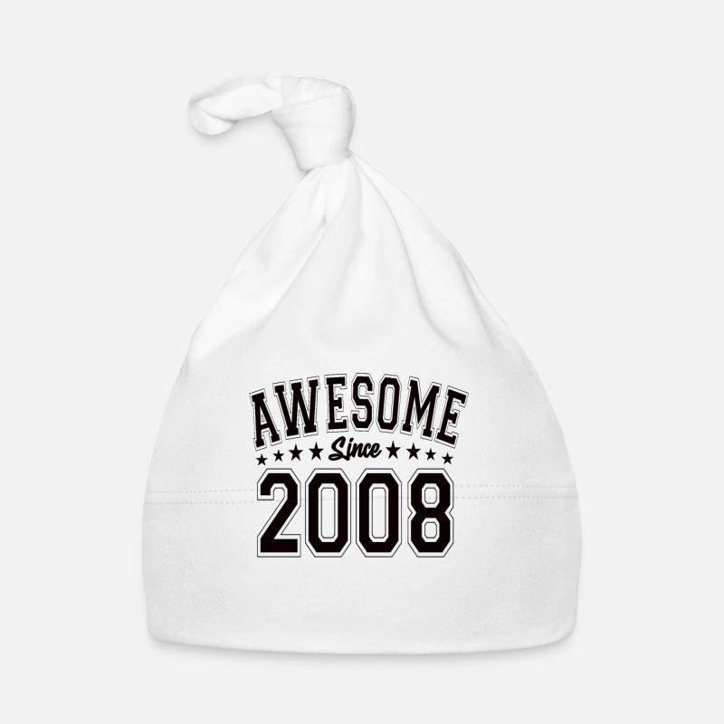Awesome Since 2008 Geburtstag 2008 Vintage 2008 Baby Bio-Mütze