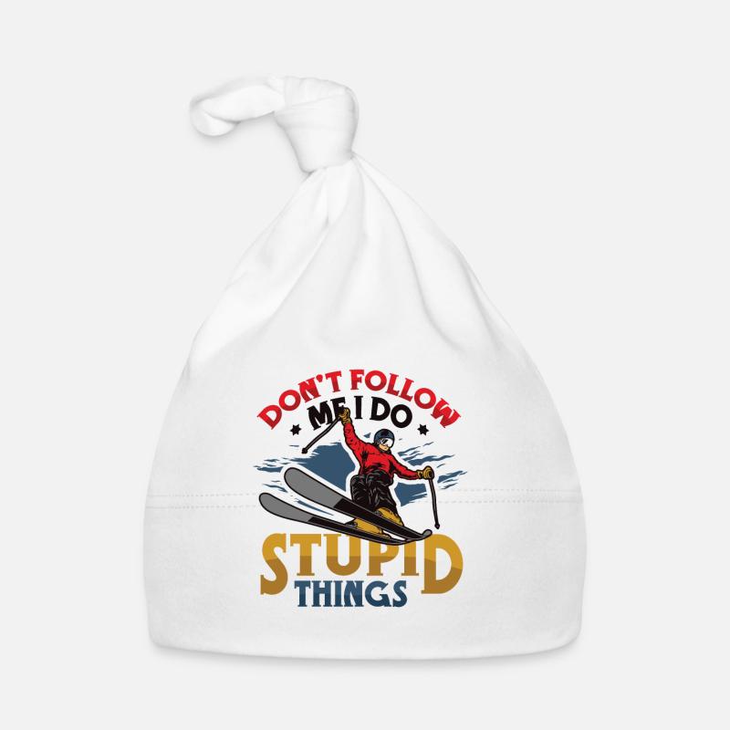 Ne me suivez pas, je fais des choses stupides Bonnet bio Bébé