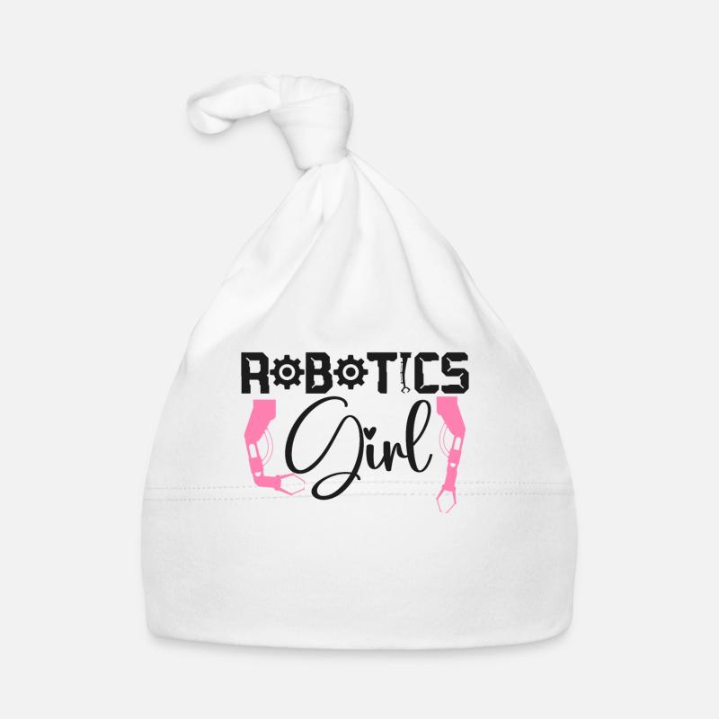 Robot Robotics Engineer Female Organic Baby Cap