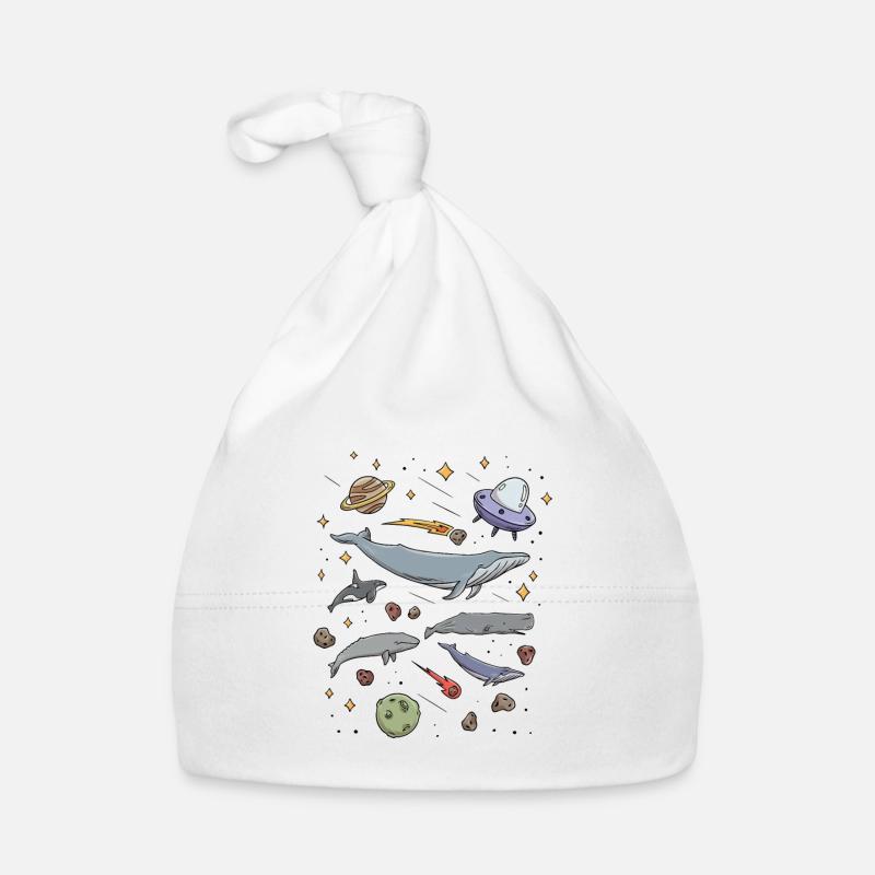 Deep Sea Whale Design for Whale Watching Organic Baby Cap