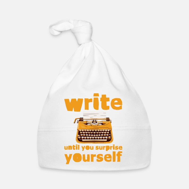 Write Until You Surprise Yourself Organic Baby Cap
