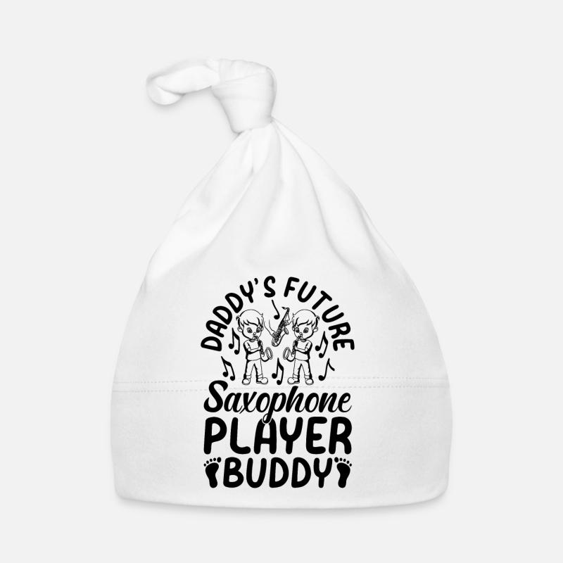 Daddy’s Future Saxophone Player Buddy - Saxophone Bonnet bio Bébé