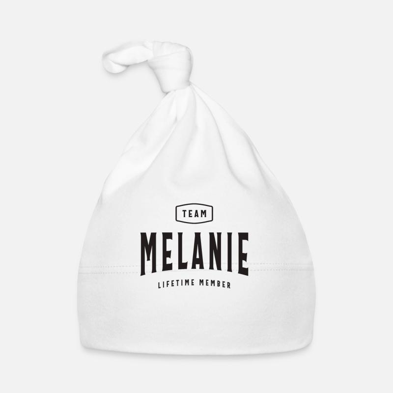 Melanie Name Personalized Birthday Name Melanie Organic Baby Cap
