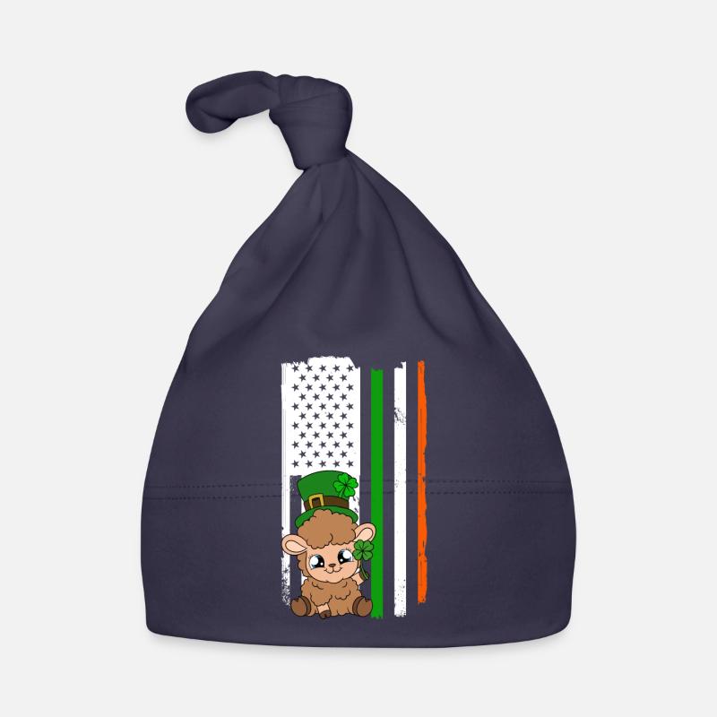 Moutons Trèfles Fête de la Saint-Patrick Bonnet bio Bébé