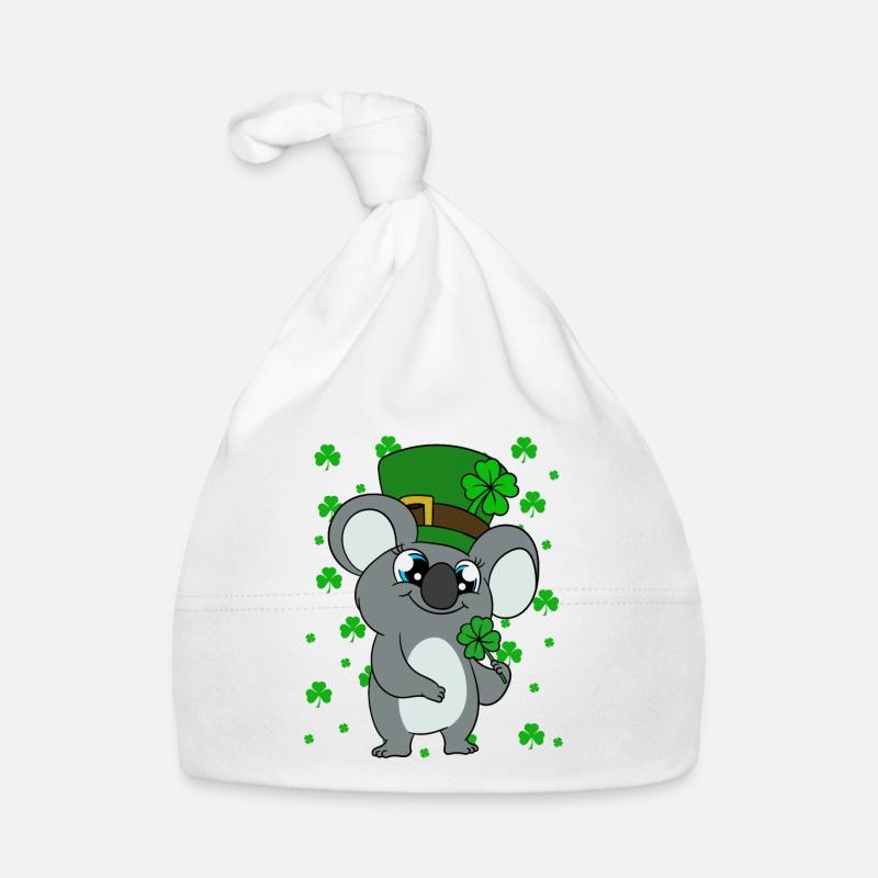 Koala mignon avec chapeau Saint Patrick Bonnet bio Bébé