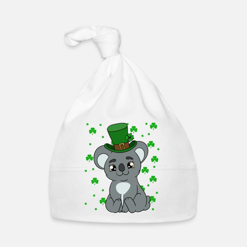 Mignon koala avec chapeau Saint-Patrick Bonnet bio Bébé